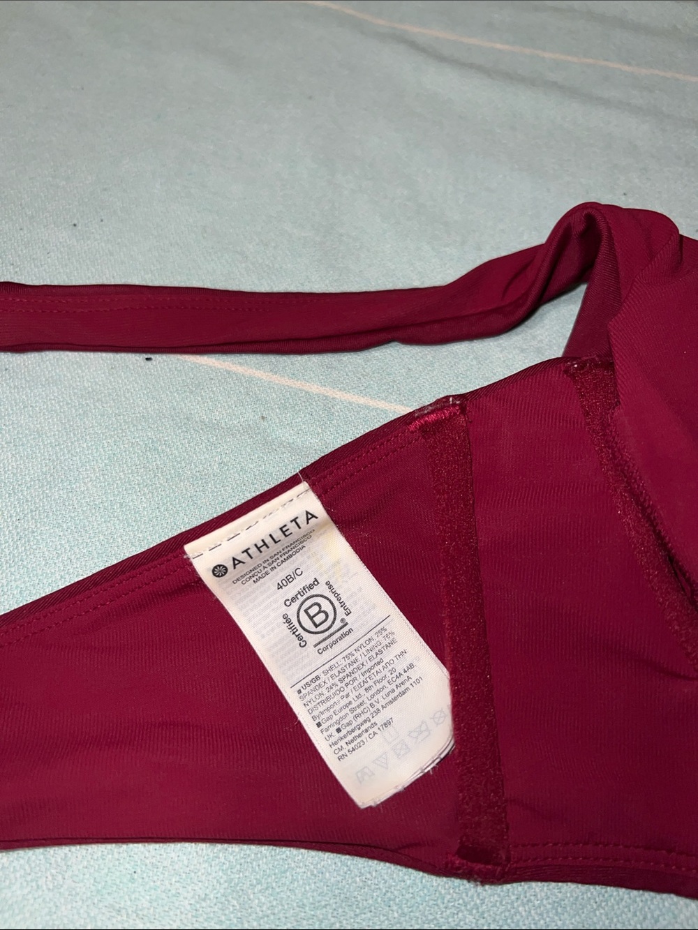 Athleta Berry Red Bikini Top and Skort Set - Picture 4 of 5